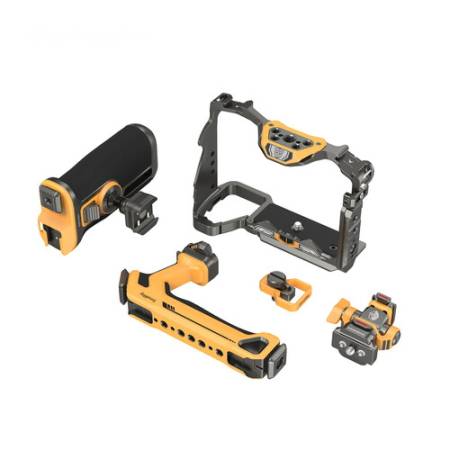 SmallRig 5517 Bumblebee Edition - zestaw z klatka HawkLock do Sony Alpha 7R V/7 IV/7S III - zawartość